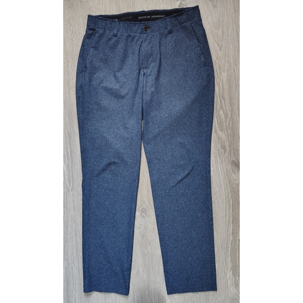 Under Armour Pants Mens 34 x 32 Blue Golf Straight Leg Golfing Outdoors‎ Stretch